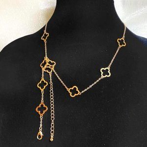 💖 Fashion Necklace and Matching Bracelet Gold Plated, 18 in NA200